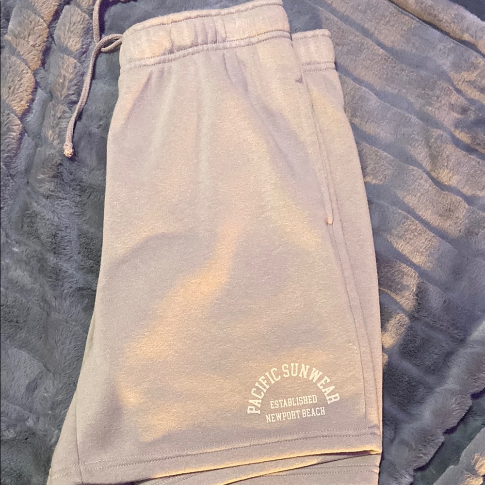Pacific Sunwear Gray Men’s/Women’s Fold-Over Shorts